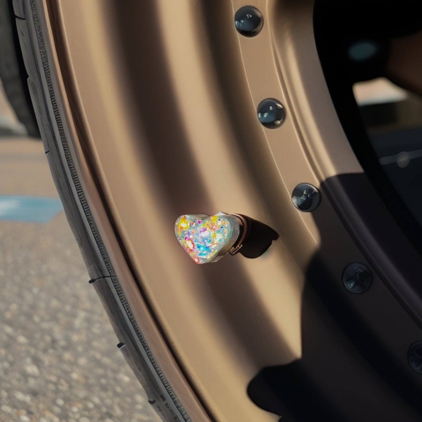 Heart Valve Caps - Opal