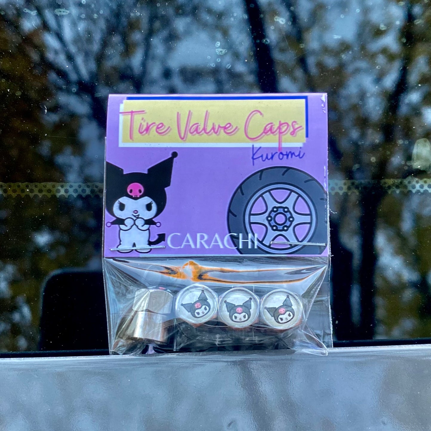 Kuromi Valve Caps