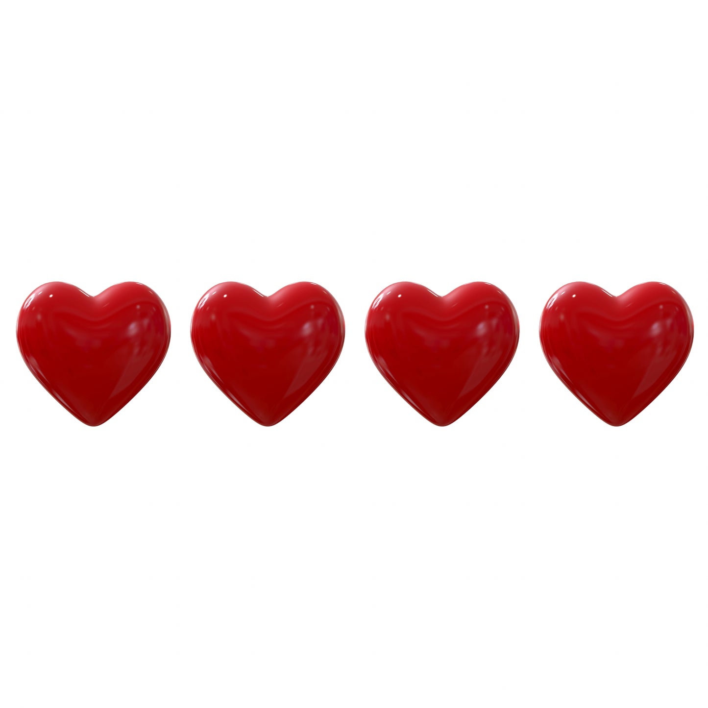 Heart Valve Caps - Red